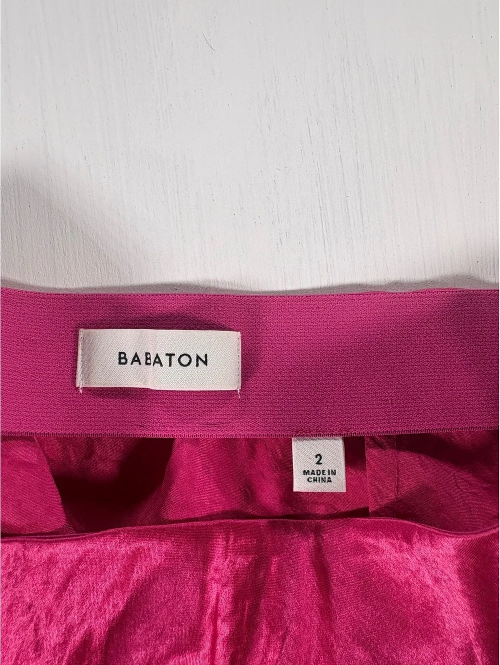 Babaton Aritzia Pink Satin Bias Cut Midi Slip Skirt Size 2